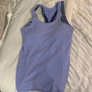 Lululemon tank top, with built in sports bra, fits amazing and super cute!